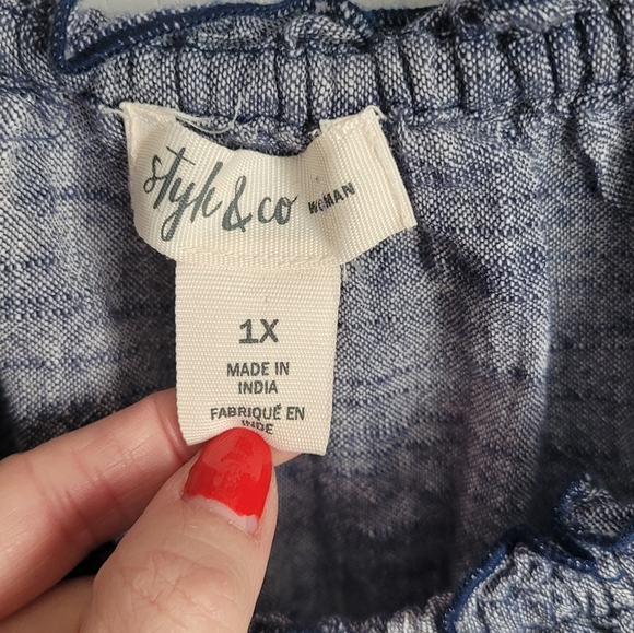 Style & Co. | 100% Cotton Off-Shoulder Sundress - Picture 5 of 9